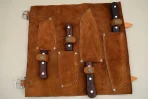 Handmade Damascus Steel Chef Knife Set: Rosewood Handle, Full Tang - 4 PCS - Image 4