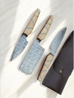 Elegant Damascus-Style Knife Set – 3 PCS - Image 4
