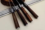 Handmade Damascus Steel Chef Knife Set: Japanese Style Kitchen Knives - Image 4