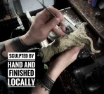 Raven Skull Cane, Hand Sculpted Walking Stick | Dark Victorian Gothic Cane | Fantasy Cosplay | Raven Crow Skull Cane, Gothic Accessory - Image 7