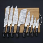 8-Piece Damascus Chef Knife Set | Professional Kitchen Knives - Image 2
