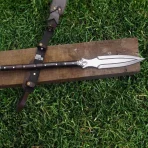Handmade Viking Spear: 30" Steel Blade, Hardwood Handle - Image 5