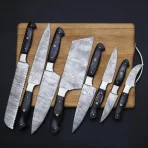 8-Piece Damascus Chef Knife Set | Professional Kitchen Knives - Image 3