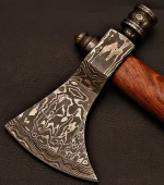 Handmade Damascus Steel Tomahawk / SK Axe with Rose wood Handle - Image 4