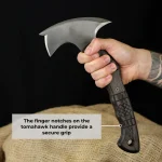 Forged Tomahawk Full Tang, Handmade Bushcraft Axe with Sheath, Functional Indian Tomahawk with engraving - Image 2